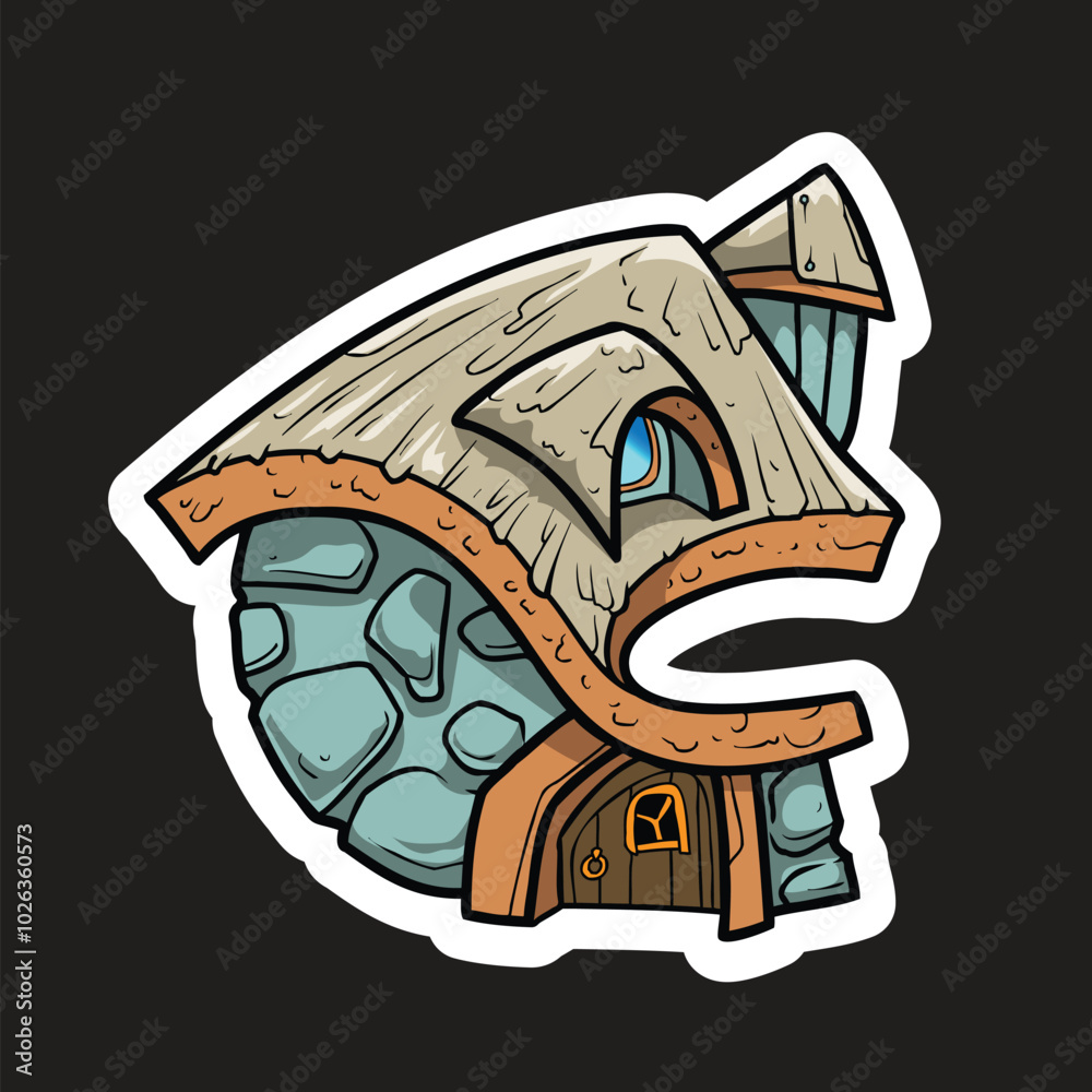 Obraz premium Fairy House Letters alphabet coloring book Print Vector Design