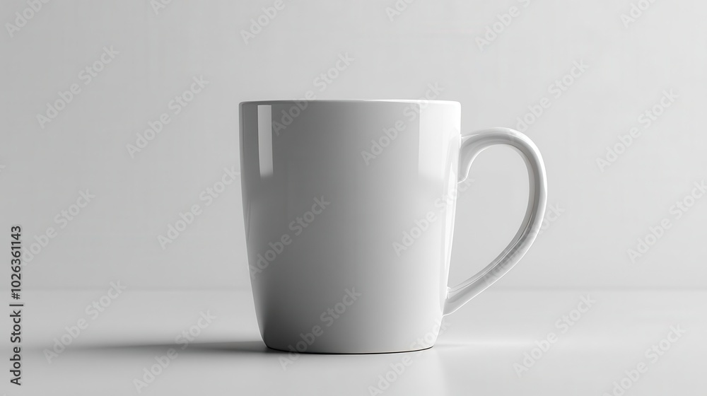 Mug mockup, front view, white screen, clean and simple, no text no logo symbol icon Mug mockup, front view, white screen, clean and simple, no text no logo symbol icon