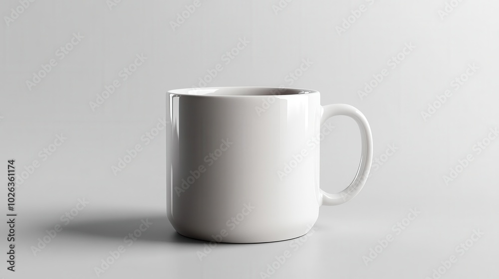 Mug mockup, front view, white screen, clean and simple, no text no logo symbol icon Mug mockup, front view, white screen, clean and simple, no text no logo symbol icon