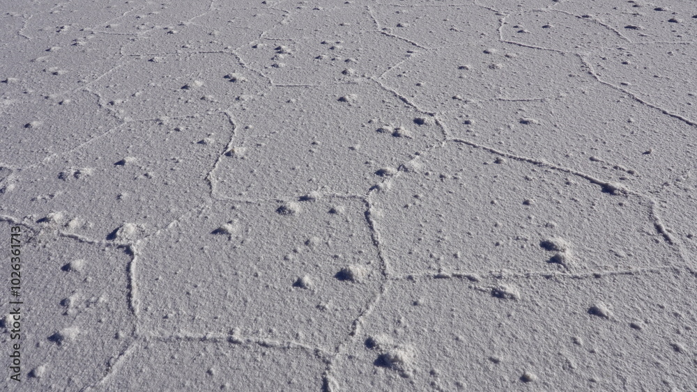 Obraz premium Salar de Uyuni hexagons