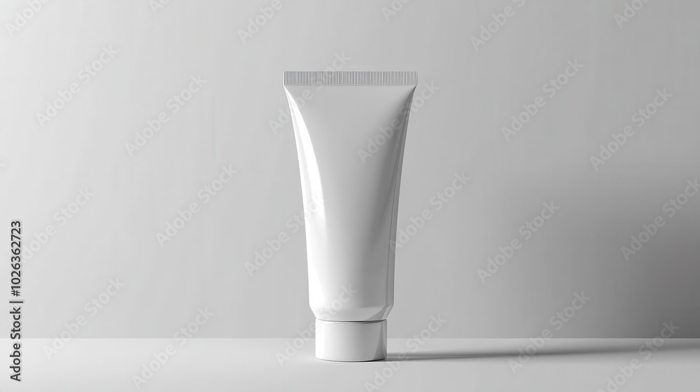 Tube mockup, front view, white screen, clean and simple, no text no logo symbol icon Tube mockup, front view, white screen, clean and simple, no text no logo symbol icon