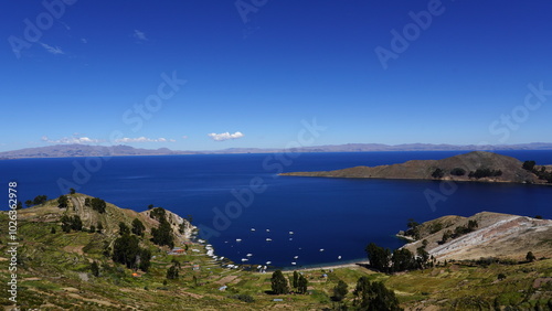 Island of the sun Titicaca views