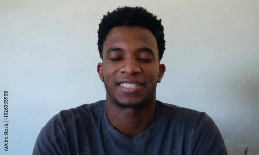 portrait of a person, African American, live stream portrait of a person, African American, live stream