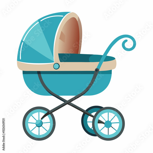 realistic baby carriage 