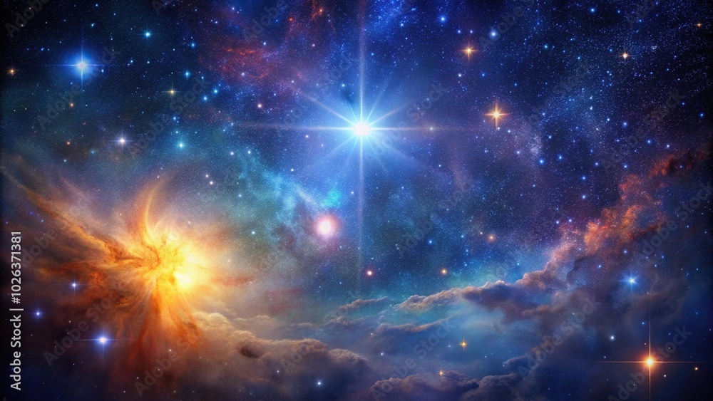 Night Star Space with nebula and Galaxy Background Silhouette Night Star Space with nebula and Galaxy Background Silhouette