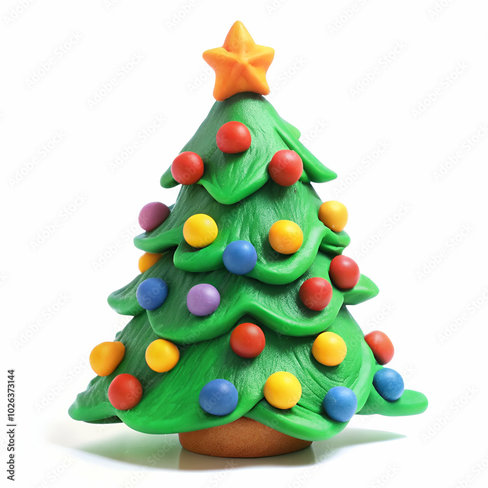 christmas tree on white christmas tree on white