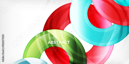 Circles, round elements, ring shapes premium background. Vector Illustration For Wallpaper, Banner, Background, Card, Book Illustration, landing page