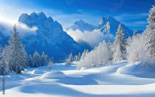 winter mountains 