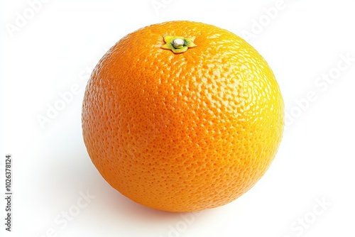 Fresh orange with vibrant color and textured skin, perfect for healthy eating, smoothies, or culinary presentations.