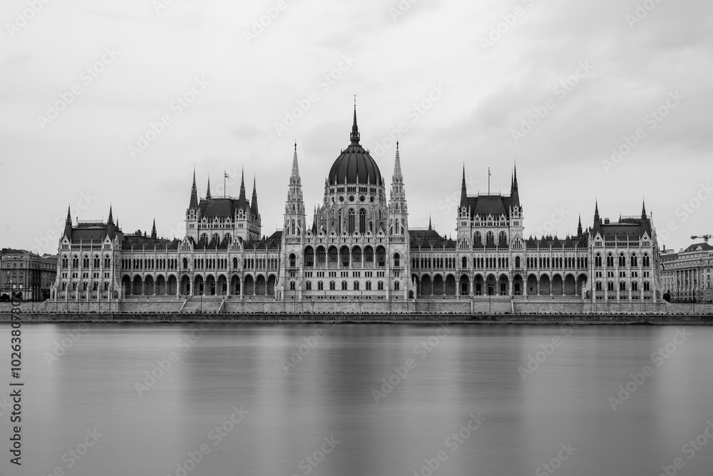 Beautiful Parliament in the city of Budapest, Hungary