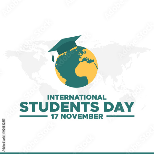 International Students Day. World Students Day creative design for banner, poster, and 3D Illustration.