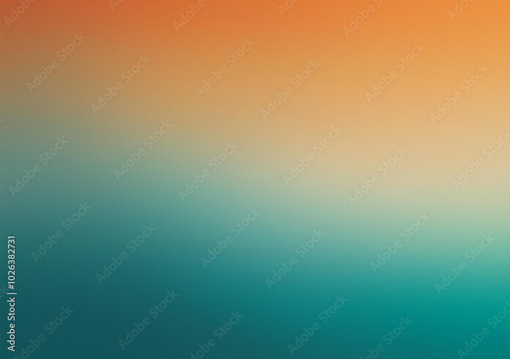 Teal green orange beige grainy gradient background noise texture grunge retro poster banner header backdrop design