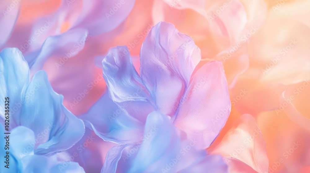 Obraz premium The Soft Pastel Floral Petals