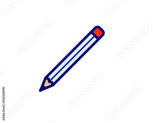 Illustration of a pen marker, symbolizing highlighting, drawing, or creative sketching activities