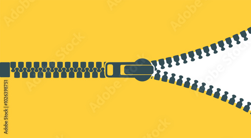 Wallpaper Mural Zipper logo. Isolated zipper on white background Torontodigital.ca
