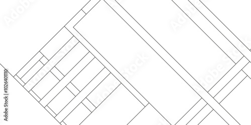 Geometric pattern of abstract line civil engineering design background, business and technology concept diamond triangle geometric line background, Design random lines black stripes.