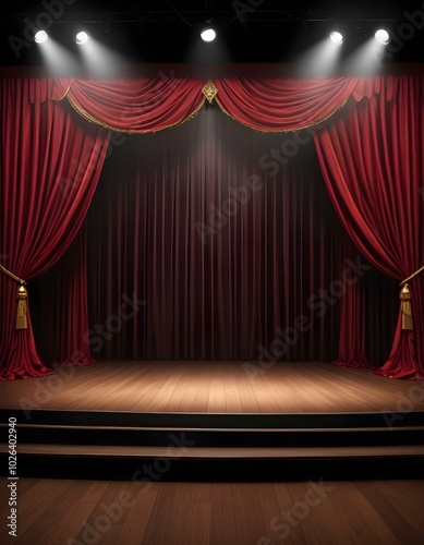 VIP deluxe party background with stage and used for a flyer or poster