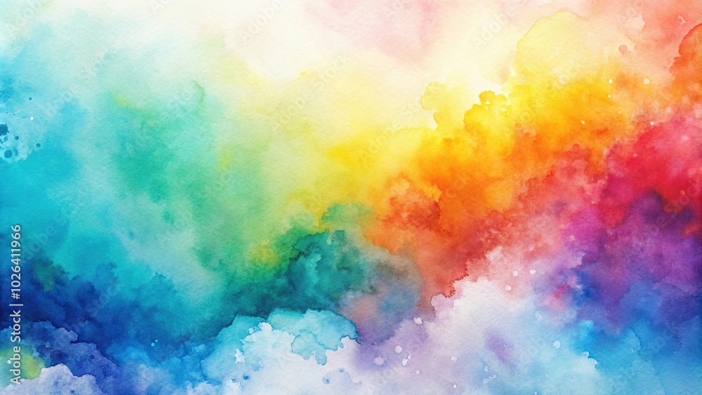 Watercolour abstract background with painting on a tilted angle Watercolour abstract background with painting on a tilted angle