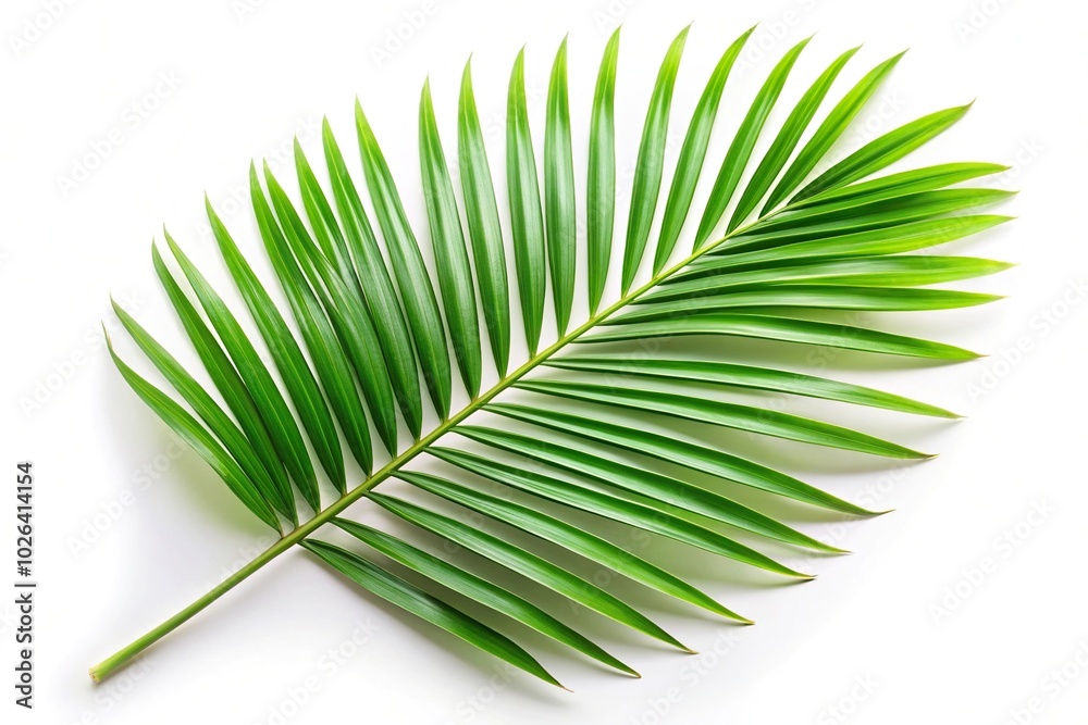 Palm green leaf isolated on white background Palm green leaf isolated on white background