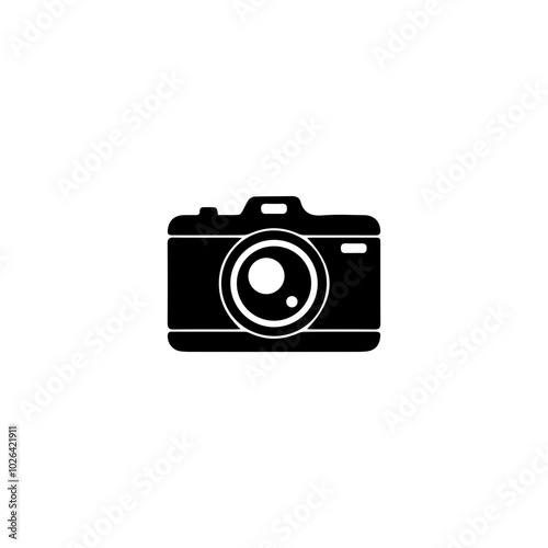 Camera Logo Vector Art, Icons, and Graphics. Creative Black Camera Logo Design Symbol Vector Illustration.