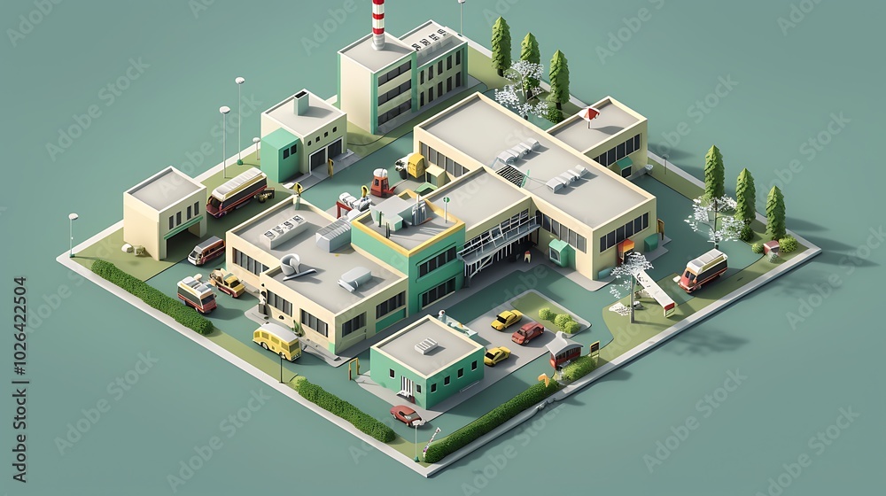 Obraz premium 3d hospital
