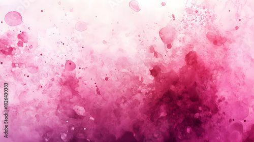 A pink watercolor splash background with light and dark hues