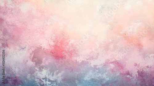 A soft pastel pink background with subtle texture