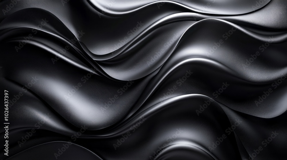 A black and white image of a wave with a black background A black and white image of a wave with a black background