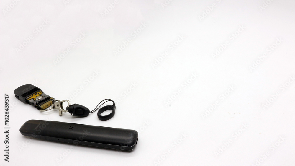 Black vape or electronic cigarette with hanger Black vape or electronic cigarette with hanger