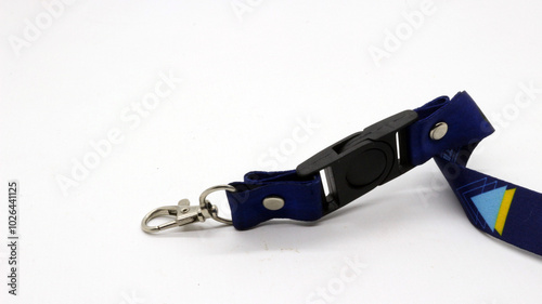 Blue neck strap