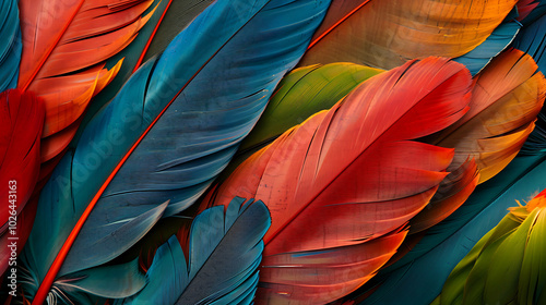 colorful feathers