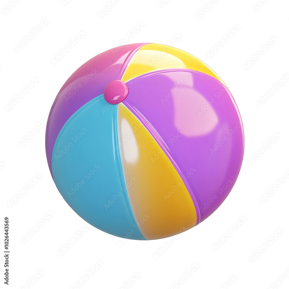 Vibrant 3D Colorful Beach Ball Isolated on White Background, Bright 3D Multicolor Beach Ball with Glossy Finish, Playful 3D Beach Ball with Vibrant Colors and Shiny Surface. Vibrant 3D Colorful Beach Ball Isolated on White Background, Bright 3D Multicolor Beach Ball with Glossy Finish, Playful 3D Beach Ball with Vibrant Colors and Shiny Surface.
