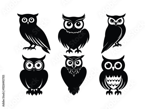 Owl Silhouette Halloween Design – Perfect for Seasonal & Podcast Art