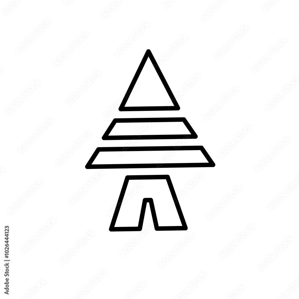black and white cristmas tree ilustration black and white cristmas tree ilustration