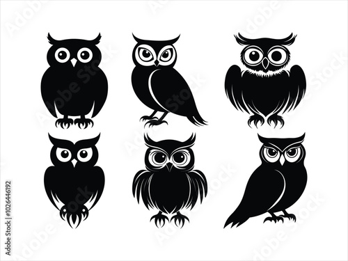 Owl Silhouette Halloween Design – Perfect for Seasonal & Podcast Art