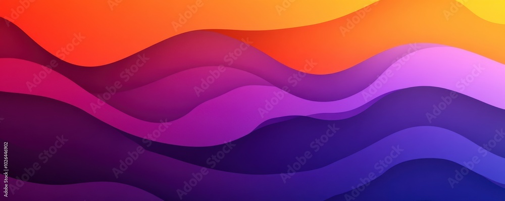 Abstract purple and orange gradient with square element in vibrant modern style for design inspiration Abstract purple and orange gradient with square element in vibrant modern style for design inspiration