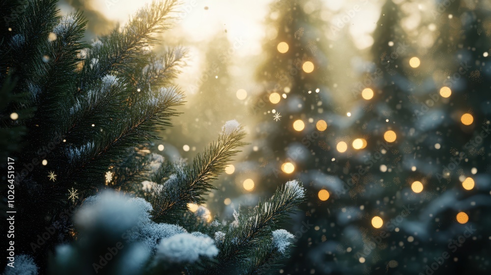 The Snowy Christmas Tree Forest The Snowy Christmas Tree Forest