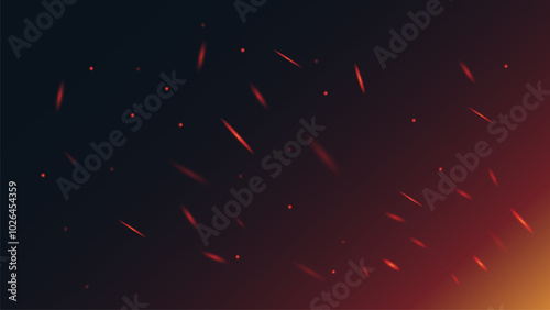 Fire spark overlay with smoke and flame background. Grill heat glow.	