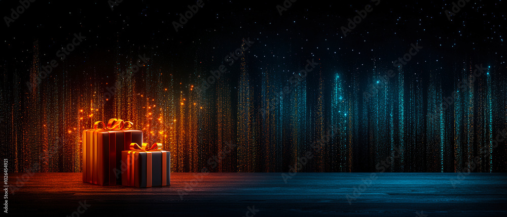 Obraz premium christmas gift box