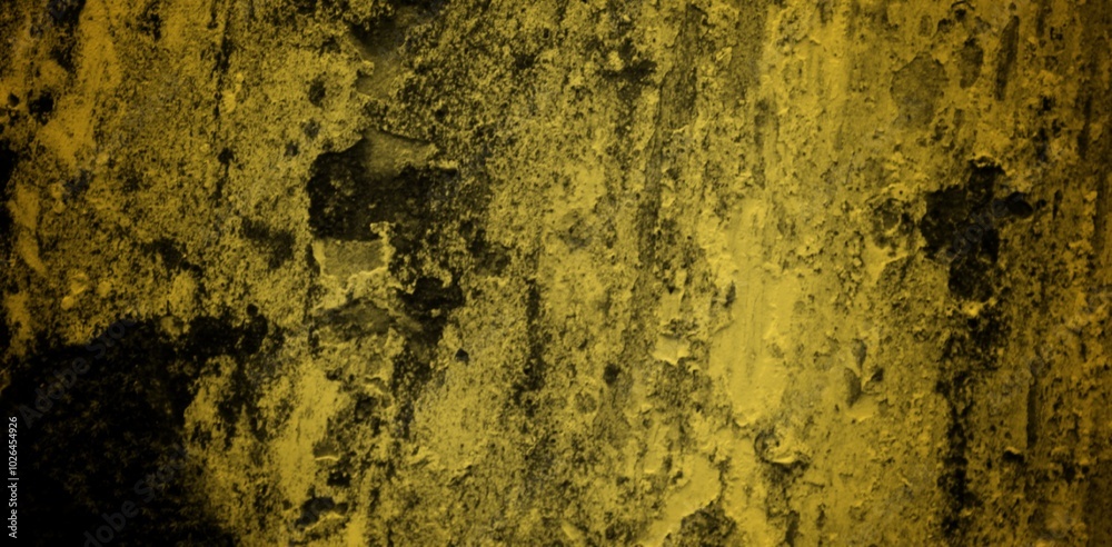 long background is yellow, Rough blank wall painted by bright yellow paint as texture background or backdrop long background is yellow, Rough blank wall painted by bright yellow paint as texture background or backdrop