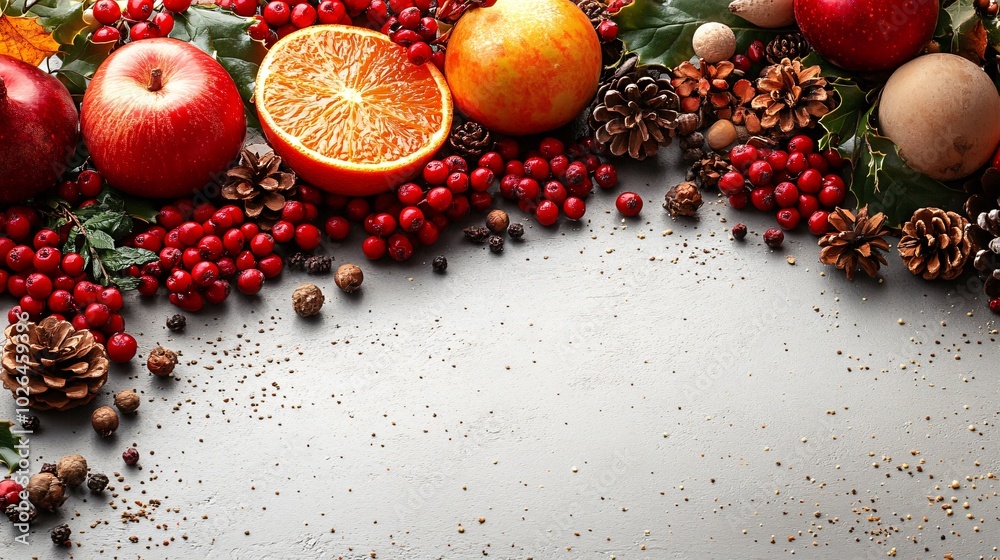 Fototapeta premium Creative Holiday Wellness Tips Poster Design