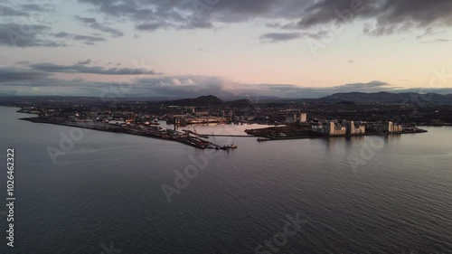 Edinburgh sunset photo