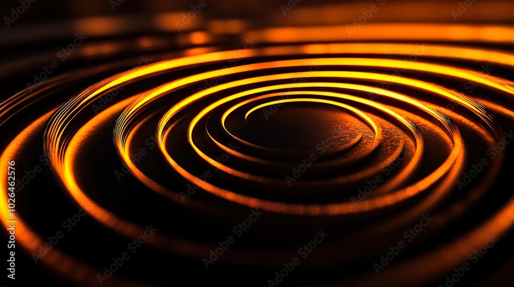 Abstract Pulsating Concentric Circles Background Abstract Pulsating Concentric Circles Background