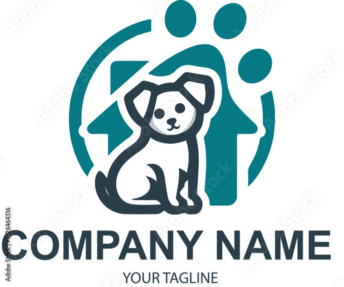 vector pet logo design 
