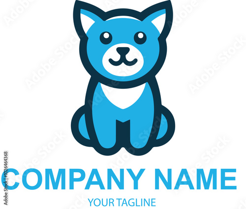 vector pet logo design 