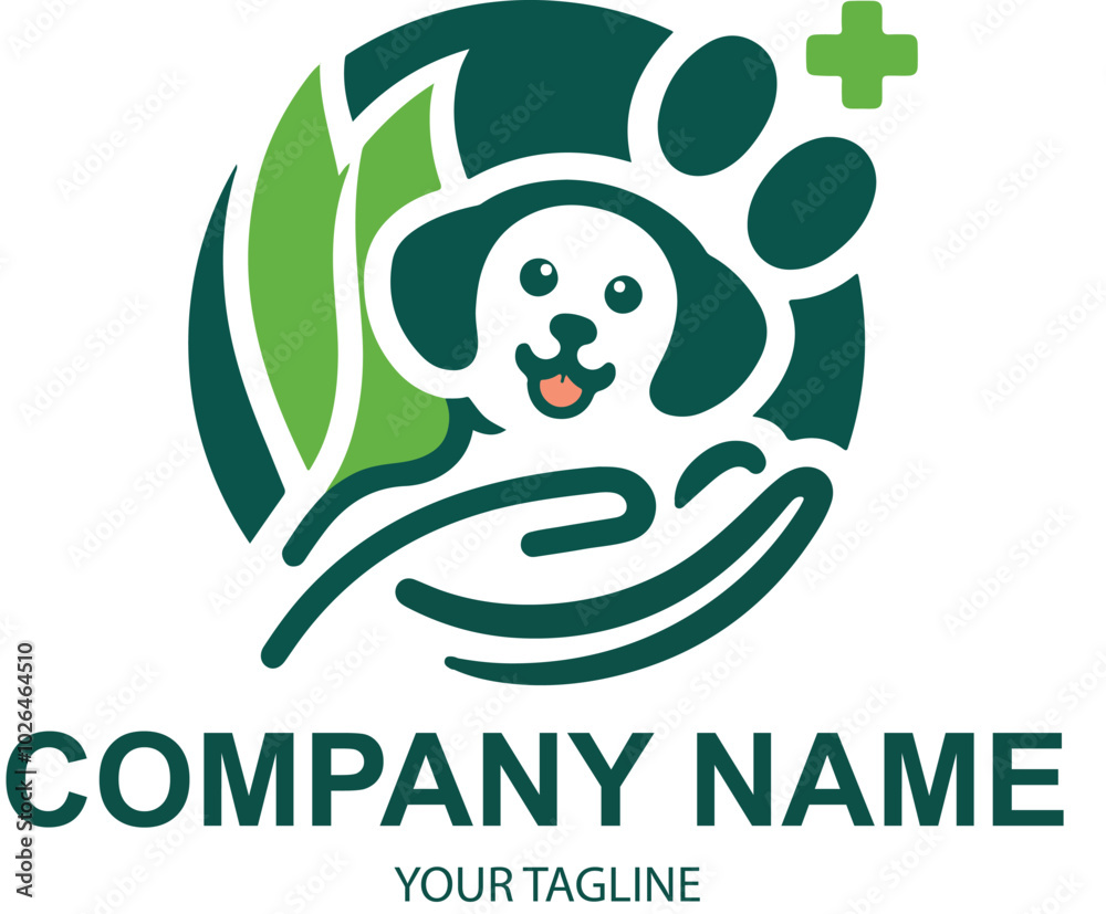 Obraz premium vector pet logo design