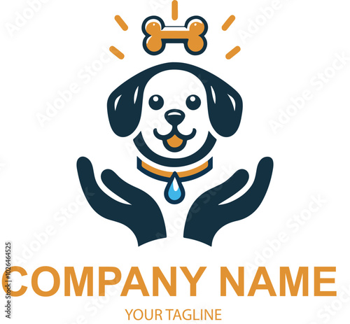 vector pet logo design 