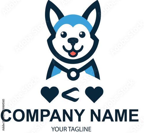vector pet logo design 