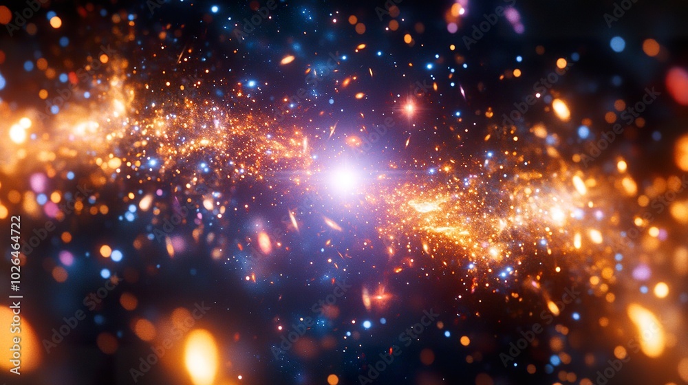 Obraz premium Abstract Galaxy Cluster Representation