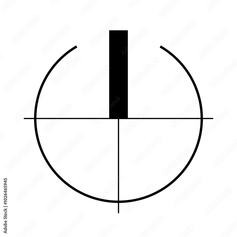 Architectural north arrow and compass outline vector